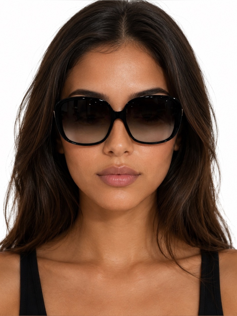 VTG y2k Gucci Black Oversized Gradient Lens Sunglasses